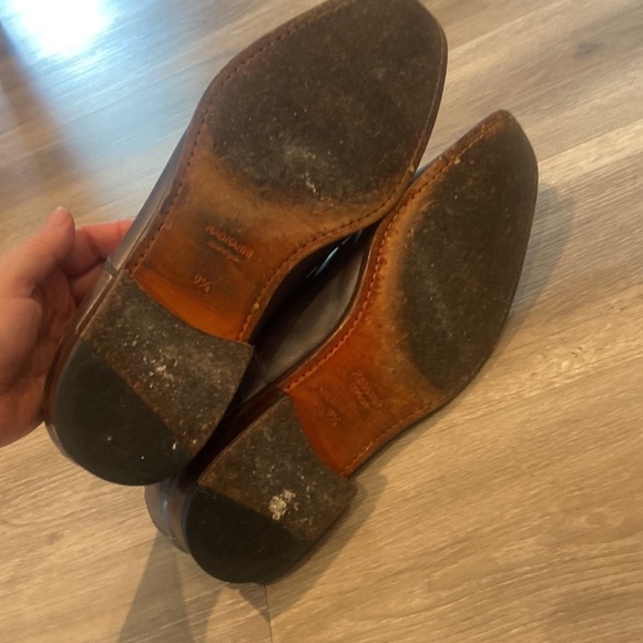 Magnanni Gerardo Dress Shoes Men's 9.5 M Brown Gray Derby Medallion - Picture 11 of 11